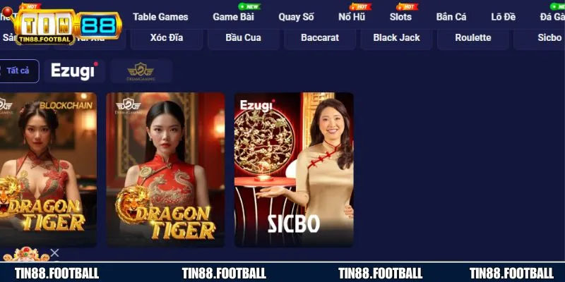 Rồng Hổ game bài đơn giản nhưng thu hút