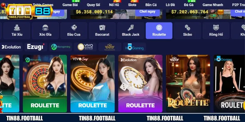 Roulette game chọn số hấp dẫn tại TIN88 